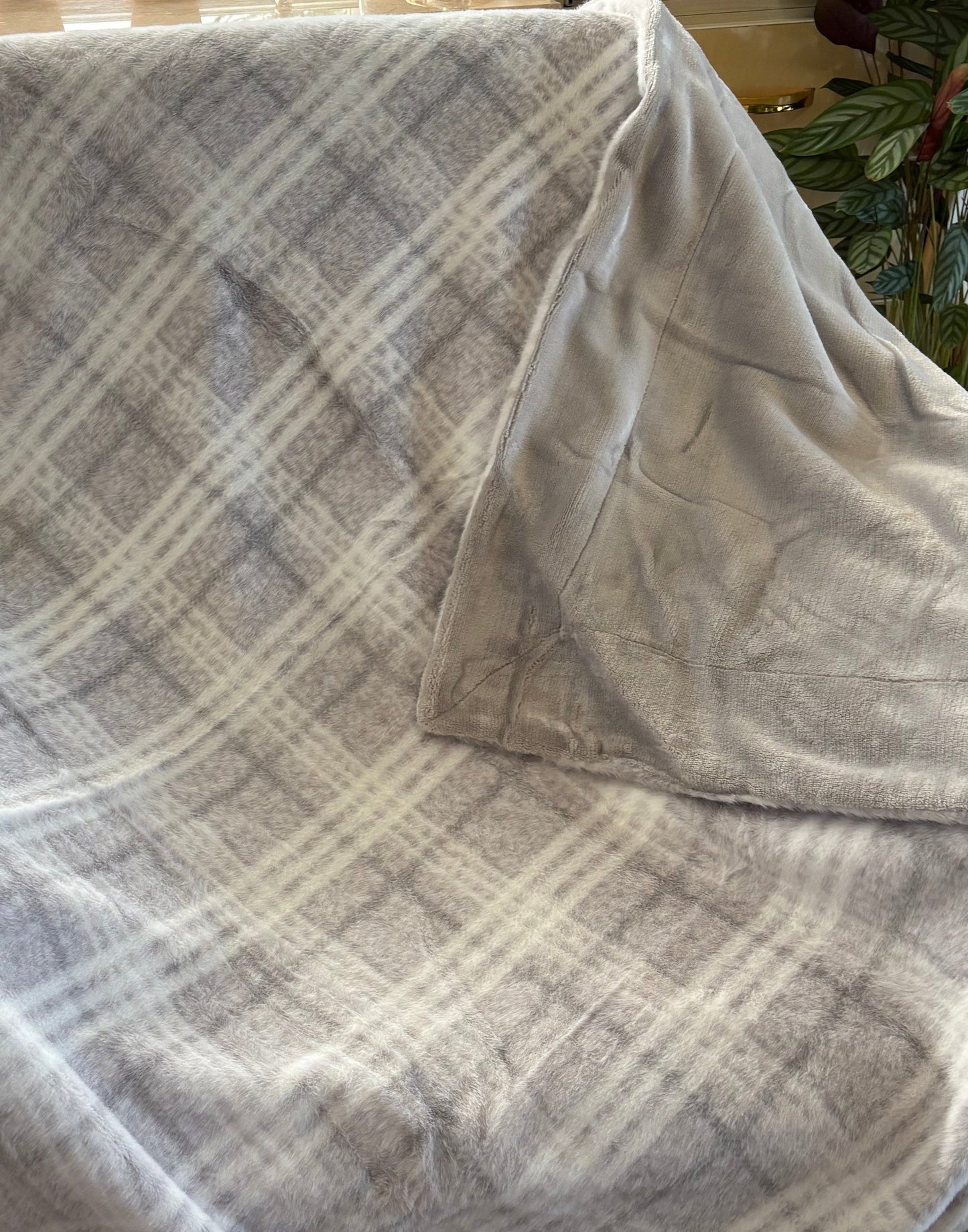 Plaid Luba Perle 140x180 - Maison Vivaraise