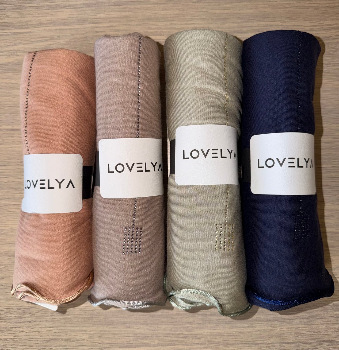 Lovelya- Hijab Jersey Premium fronce a Strass