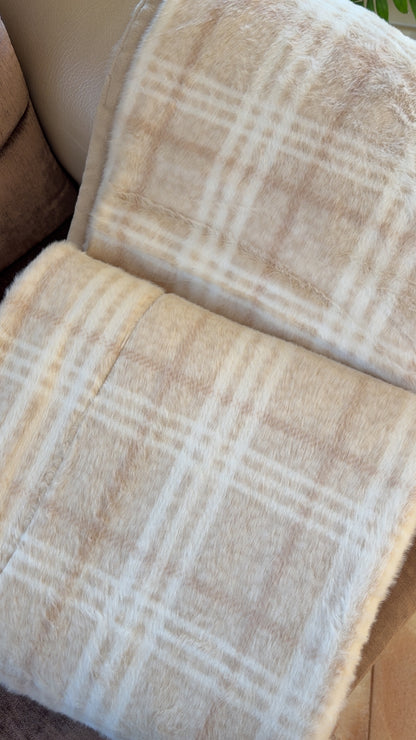 Plaid Luba Sable 140x180 - Maison Vivaraise