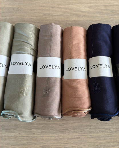 Lovelya- Hijab Jersey Premium fronce a Strass