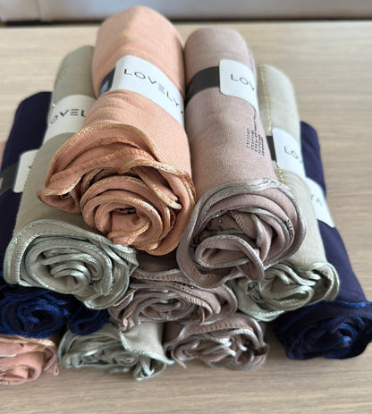 Lovelya- Hijab Jersey Premium fronce a Strass