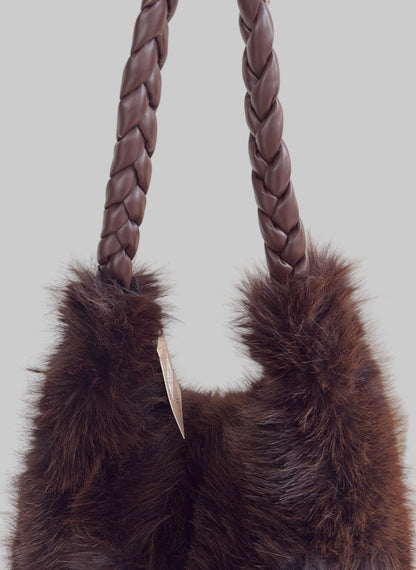 Sac a fourrure marron