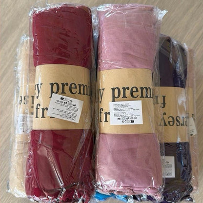 Voile Hijab Jersey Premium frisé 50% Coton 50% Viscose