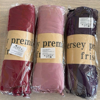 Voile Hijab Jersey Premium frisé 50% Coton 50% Viscose