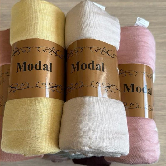 Hijab Modal, 90% Coton et 10% Modal - Tissu Doux Léger et Confortable pour Votre Style quotidien