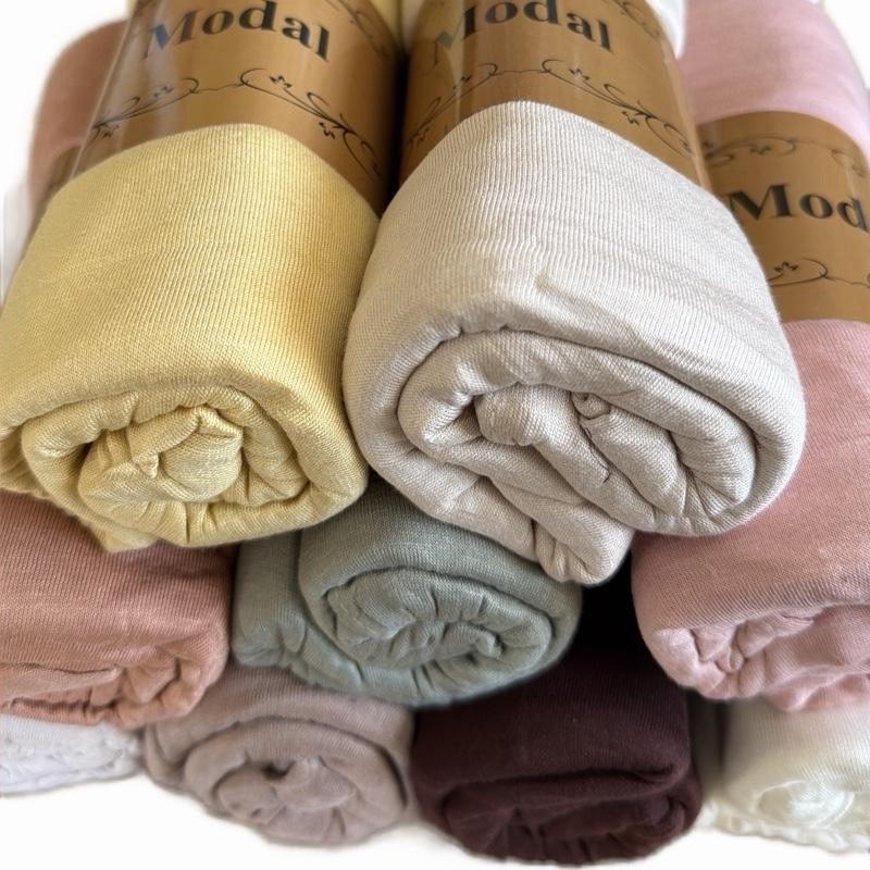 Hijab Modal, 90% Coton et 10% Modal - Tissu Doux Léger et Confortable pour Votre Style quotidien