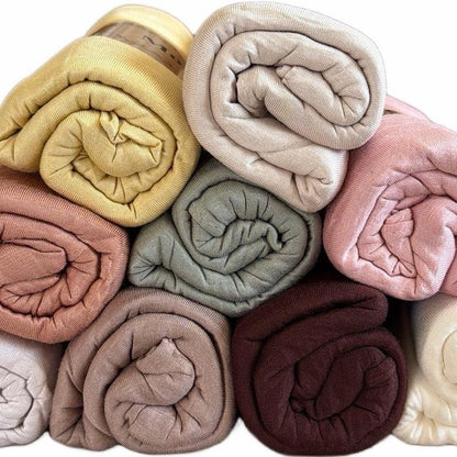 Hijab Modal, 90% Coton et 10% Modal - Tissu Doux Léger et Confortable pour Votre Style quotidien