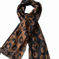 Écharpe Motif Léopard Cœur en 80% Viscose et 20% Fibre Métallisée 70 x 200 cm pour un Style élégant