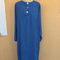 DAISIE Home - Abaya Robe longue boutonnée avec poches en jazz pour une élégance chic et pratique