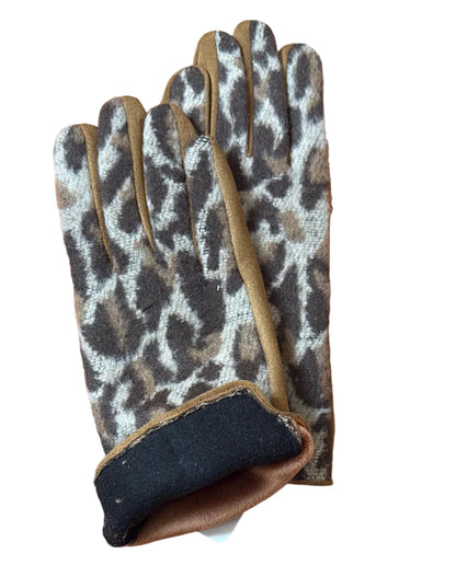 Gant Léopard Camel- Ecran tactile utilisable avec gant